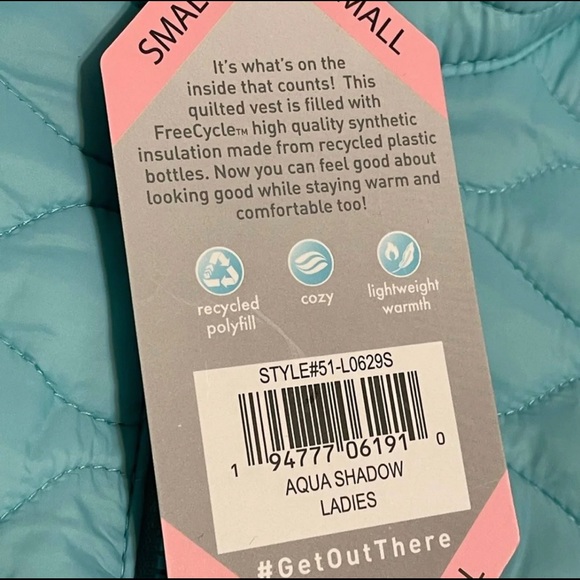 FREE COUNTRY WOMEN'S CHALET QUILTED ACOUA  VEST SIZE SMALL - Picture 10 of 10